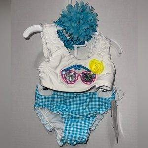 NWT - Flapdoodles 3pc Bikini Set with UV SPF 50